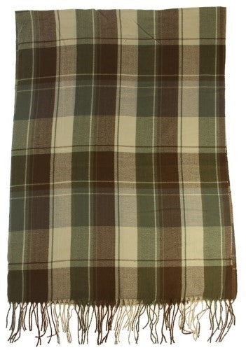 Scarf - Plaid Scarf OLIVE