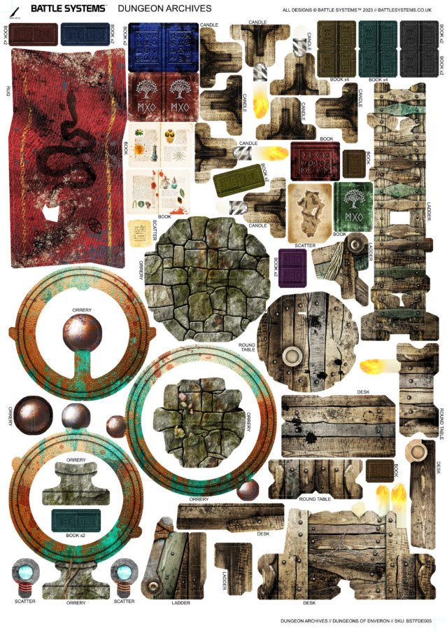 Battle Systems - Fantasy Dungeon - Dungeon Archives