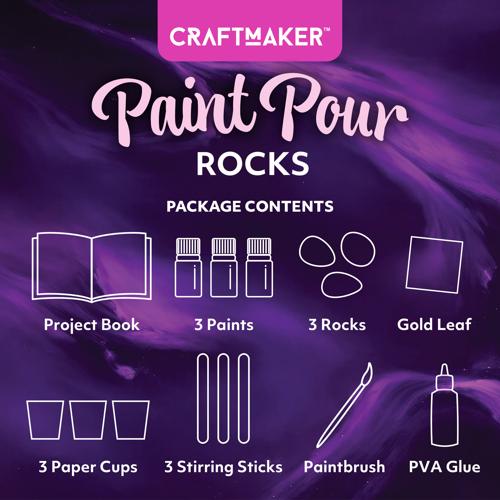 Create Your Own Paint Pour Rocks