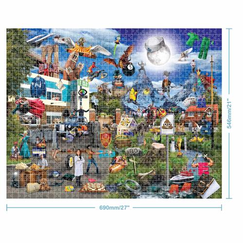 Mindbogglers Puntastic 1000pc Jigsaw - TV Shows