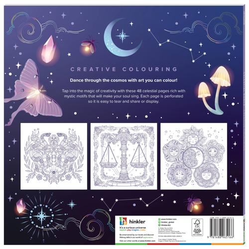Art Maker Celestial Dance Colouring Book Square