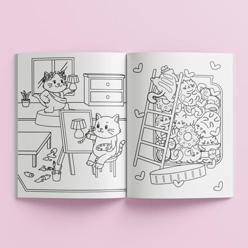 Sticker Colouring Pets Unleashed - Kaleidoscope