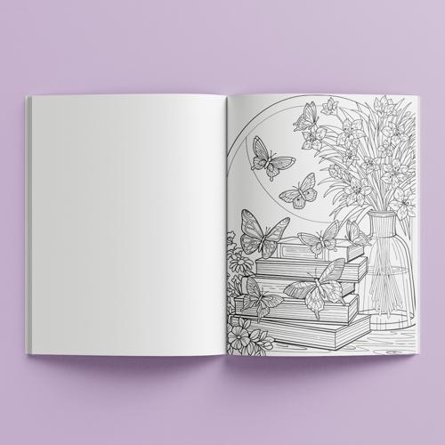 Mindwaves Calming Colouring Butterfly Garden