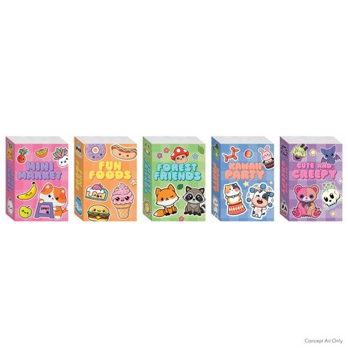 Mini Sticker Book Library 5 Books Totally Kawaii