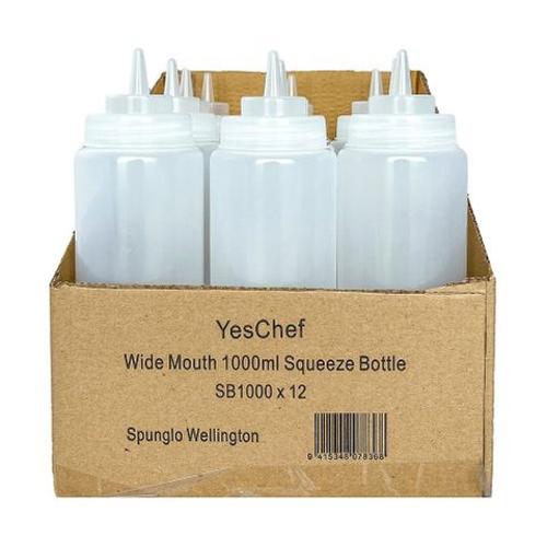 Sauce Squeeze Bottle 1000ml Wide (Pack of 12)