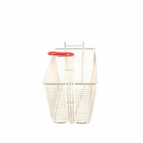 Fry / Chip Basket Rectangle 340X165X150mm Red Handle