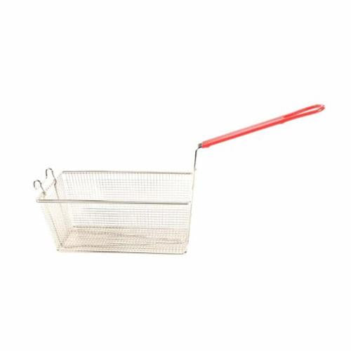 Fry / Chip Basket Rectangle 340X165X150mm Red Handle
