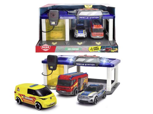 Dickie SOS Station with 3 vehicles