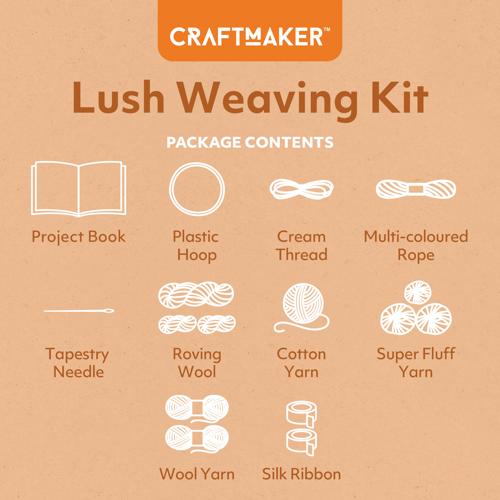 Craft Maker Lush Weaving Kit