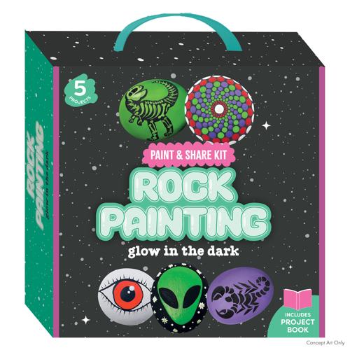 Paint & Share Rock Painting Glow in the Dark Kit