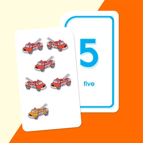 School Zone Numbers 0-25 Flash Cards