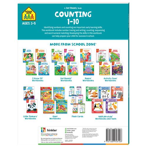 School Zone Get Ready Counting 1-10