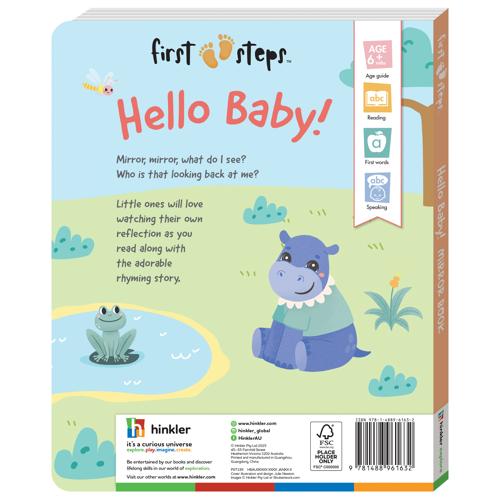 First Steps Hello Baby! Mirror Board Book