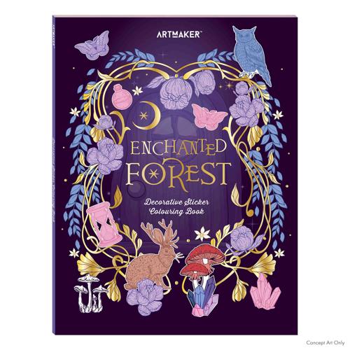 Art Maker Sticker Colouring Enchanted Forest