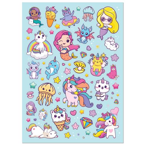 Kaleidoscope Coloring Scented Stickers Totally Magical