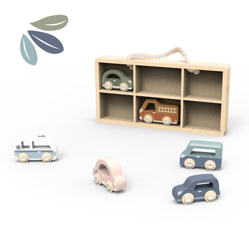 Car Display Case w/6 Vehicles