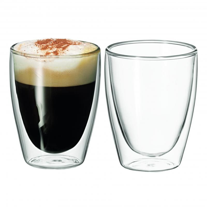 Avanti Twin Wall Glass Caffe 250ml | Set Of 2
