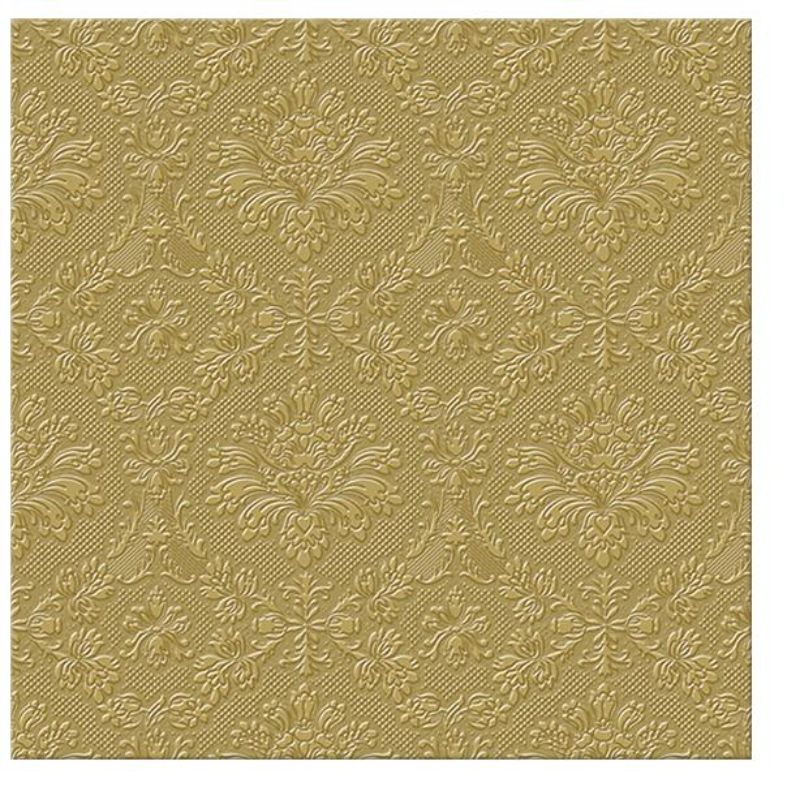 Paw Lunch Napkins 33cm Pack Of 20 | 3 Ply | Inspiration Gold