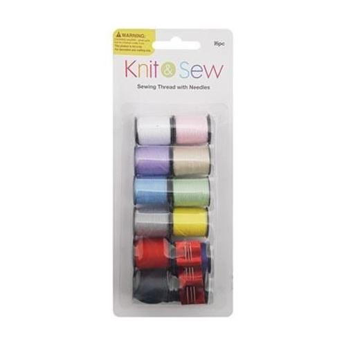 Sewing Thread With Needles 16pc