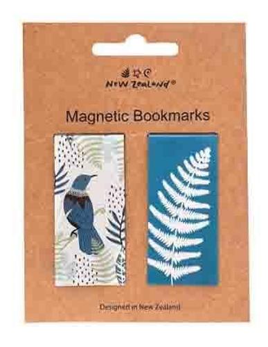 Bookmark Magnetic NZ Tui & Fern 2 Pc