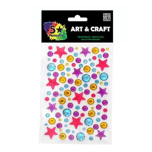 Self Stick Gems Stars