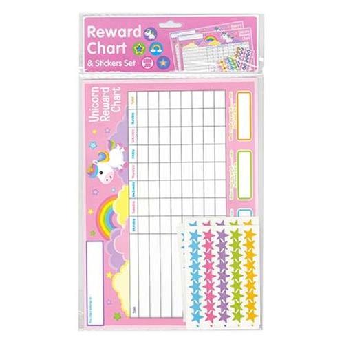 Reward Chart Unicorns A4^