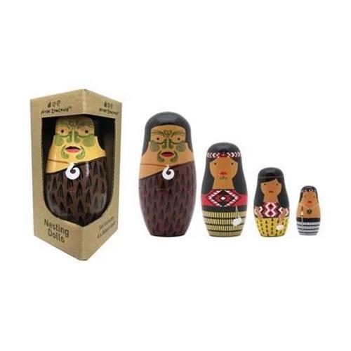 Nesting Doll Maori Whanau 4pc