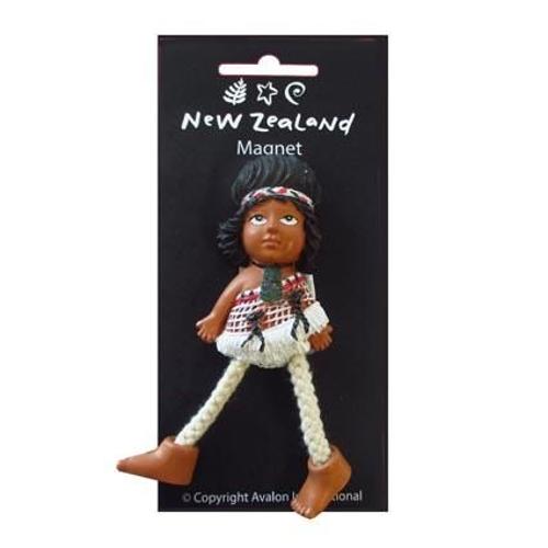 Magnet Maori Doll W Moving Legs
