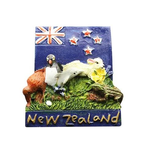 Magnet NZ Animal with Flag