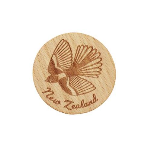 Magnet Wooden NZ Fantail 5cm