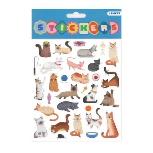 Stickers Playful Cats & Kittens 15x17cm