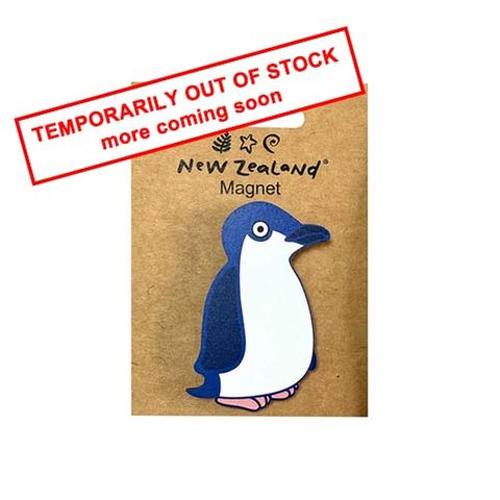 Magnet Wooden NZ Little Blue Penguin 6.3cm