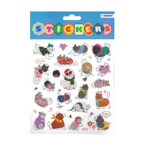 Upikit Stickers Glitter Cats & Dogs 15x17cm
