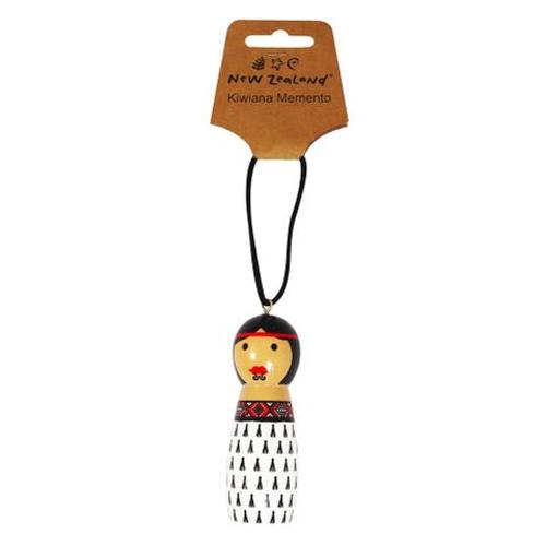 Hanging Peg Doll Ornament NZ Maori Wahine