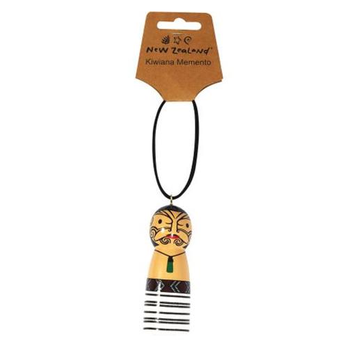 Hanging Peg Doll Ornament NZ Maori Tane