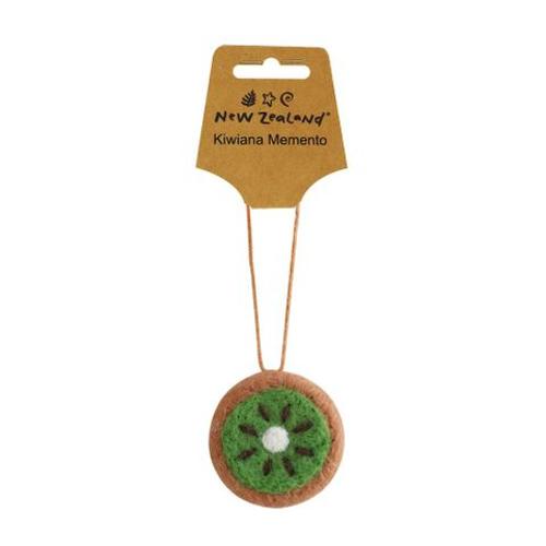 Hanging Wool Ornament NZ Kiwi Fruit 55mm
