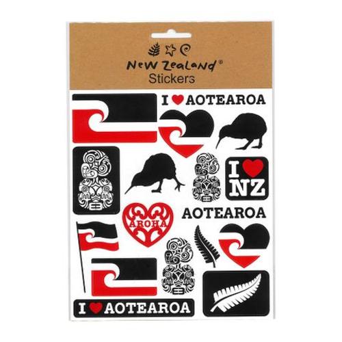 Stickers NZ Maori Aroha 15x17cm