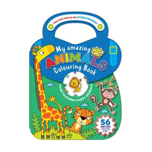 Colour & Sticker Book Animals 48+1pg