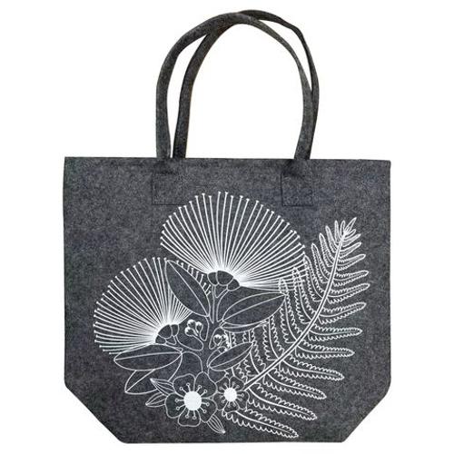 Tote Bag Large Felt NZ Grey 42x31cm