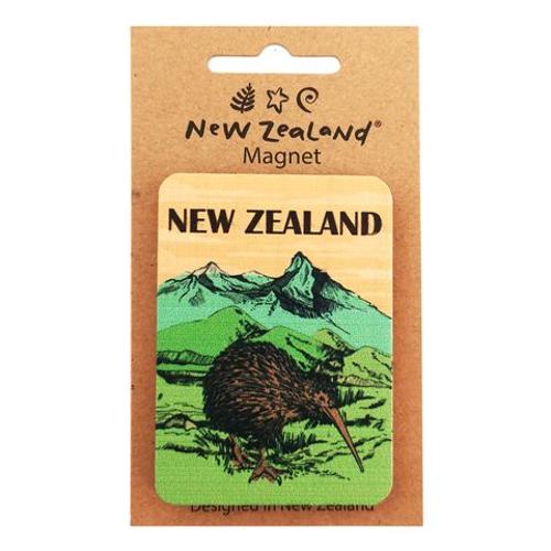 Magnet NZ Kiwi Bird 7.5 Cm Wood^