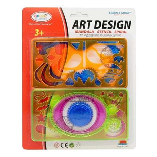 Art Design Spiral Stencil Set