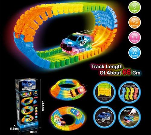 Magic Tracks Luminous With Car 49 Pcs