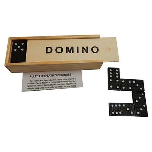 Dominoes Set 28 Pce In Wooden Box