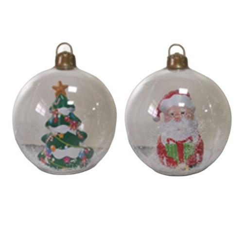 Xmas Inflatable Ball Bauble With Snow 60cm