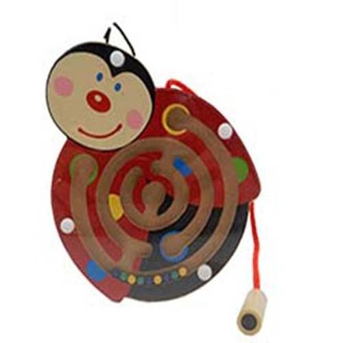 Elf Wooden Magnetic Labyrinth Ladybug