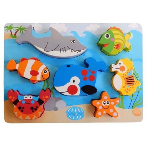 Elf Wooden Chunky Puzzle 7pcs Sea