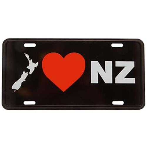 Licence Plate Large - I Love Nz
