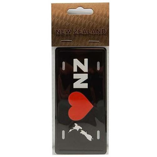 Magnet Licence Plate Small - I Love NZ 12x6cm