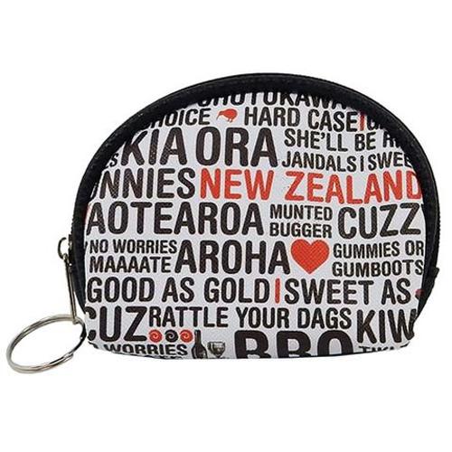 Utility, Travel, Coin Purse Kiwiana Text