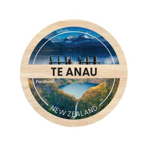 Magnet Te Anau Round Wooden 70 Mm